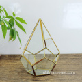 Pentagon Ball Shape Otwarte szklane terrarium geometryczne